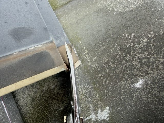 宇都宮市中岡本町 棟板金 加工再利用