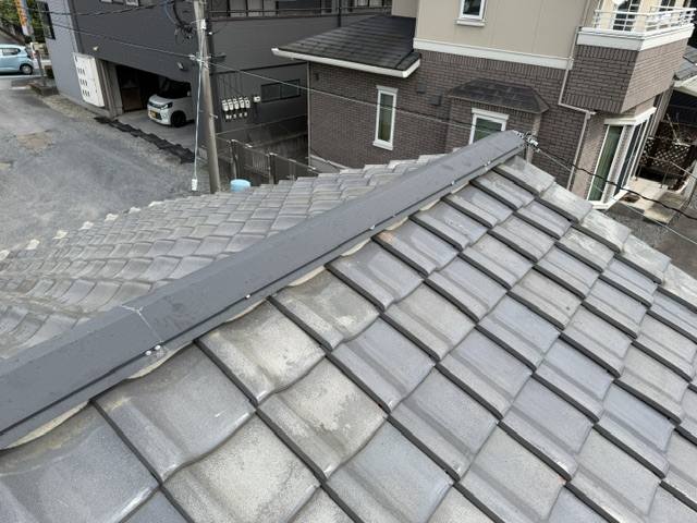 宇都宮市中岡本町 棟板金修繕工事 完了