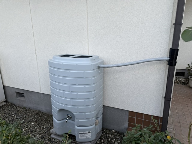 宇都宮市横山 サンコー雨水タンク200L設置後