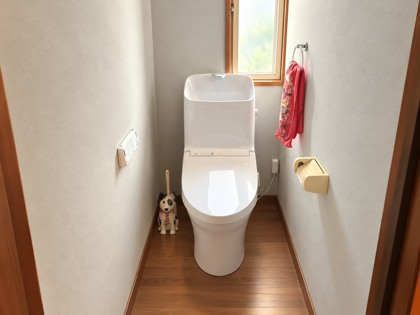 宇都宮市のトイレ交換と内装リフォーム施工後をもとにしたイラスト